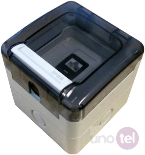Gniazdo szczelne IP66 natynkowe 1xRJ45 (niewyposażone) OS001IP Gniazdo szczelne IP66 natynkowe 1xRJ45 (niewyposażone) OS001IP