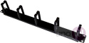 Organizator kabli 1U 19'' 5 plastikowych uchwytów, czarny