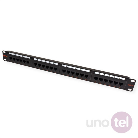 Patch Panel 19" UTP Kat.5e 24xRJ45 czarny Roline Patch Panel 19" UTP Kat.5e 24xRJ45 czarny Roline