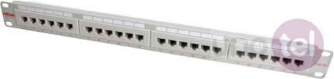 Patch Panel 19" UTP Kat. 5e 24XRJ45 szary Roline Patch Panel 19" UTP Kat. 5e 24XRJ45 szary Roline