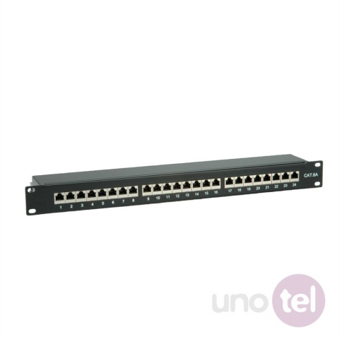 Patch Panel STP kat.6A 19'' 24xRJ45 czarny VALUE 26.99.0364 Patch Panel STP kat.6A 19'' 24xRJ45 czarny VALUE 26.99.0364