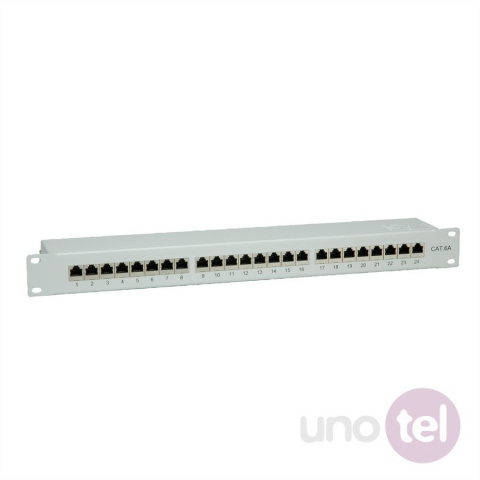 Patch Panel STP kat.6A 19'' 24xRJ45 szary VALUE 26.99.0361 Patch Panel STP kat.6A 19'' 24xRJ45 szary VALUE 26.99.0361