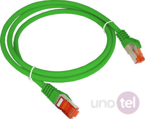 Patchcord F/UTP kat.6 PVC 0,25m zielony ALANTEC KKS6ZIE0.25