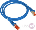 Patchcord F/UTP kat.6 PVC 1m niebieski ALANTEC KKS6NIE1.0