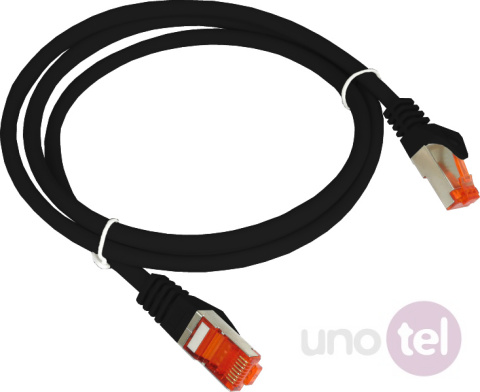 Patchcord F/UTP kat.6 PVC 2m czarny ALANTEC KKS6CZA2.0