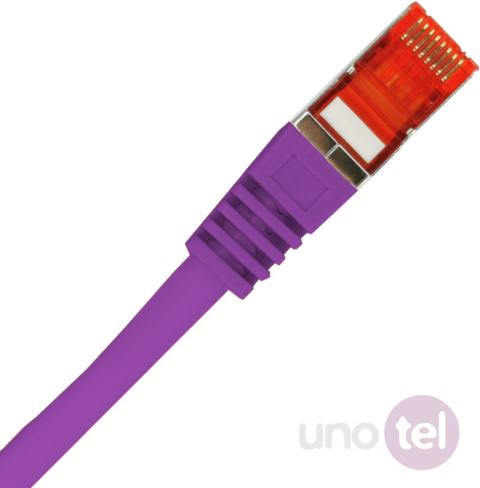 Cable patch cord S/FTP cat 6A purple 0,25m KKS6AFIO0.25 Cable patch cord S/FTP cat 6A purple 0,25m KKS6AFIO0.25