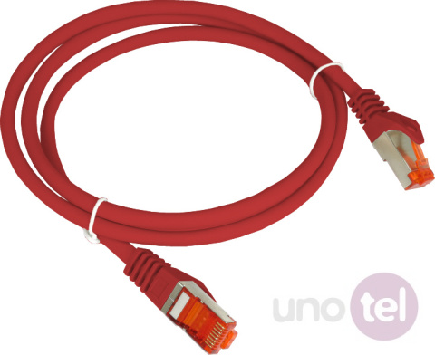 Patchcord S/FTP kat.6A LSOH 5m czerwony ALANTEC KKS6ACZE5.0