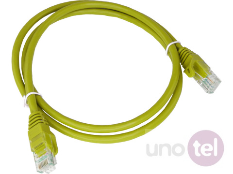 Patchcord UTP kat.6 PVC 0,25m żółty ALANTEC