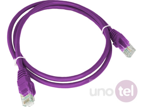 Patchord U/UTP kat.6A LSOH 3m fioletowy ALANTEC Patchord U/UTP kat.6A LSOH 3m fioletowy ALANTEC