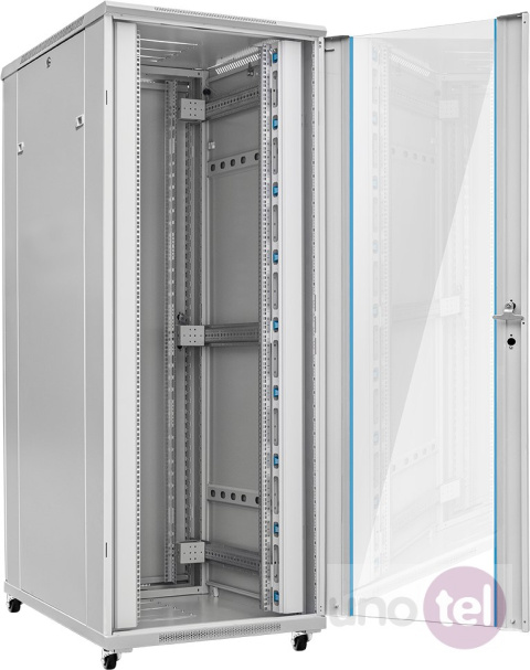 19'' szafa rack 42U 800x1000 drzwi szklane szara Toten 19'' szafa rack 42U 800x1000 drzwi szklane szara Toten