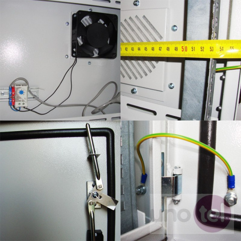 Szafa szczelna IP55 6U z termostatem i wentylatorem Szafa szczelna IP55 6U z termostatem i wentylatorem