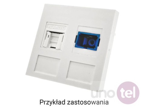 Adapter 45x45 2xRJ45 (płaski) ALANTEC OS024 Adapter 45x45 2xRJ45 (płaski) ALANTEC OS024