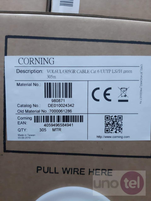 Everon® Copper Datacom U/UTP 450/24, Category 6, LSZH/FRNC, Dca DE010024342 Everon® Copper Datacom U/UTP 450/24, Category 6, LSZH/FRNC, Dca DE010024342