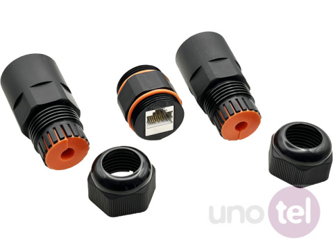 Modular Coupler, Cat.6A STP, Outdoor/Industrial, black OS010IP Modular Coupler, Cat.6A STP, Outdoor/Industrial, black OS010IP