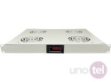 19'' 1U ventilation panel, 4 fans, thermostat, gray color