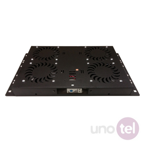 Panel wentylacyjny 4 wentylatory, termostat analogowy, czarny Panel wentylacyjny 4 wentylatory, termostat analogowy, czarny