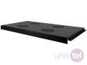Roof ventilation panel, 4 fans, for 600x1000 network cabinets, black