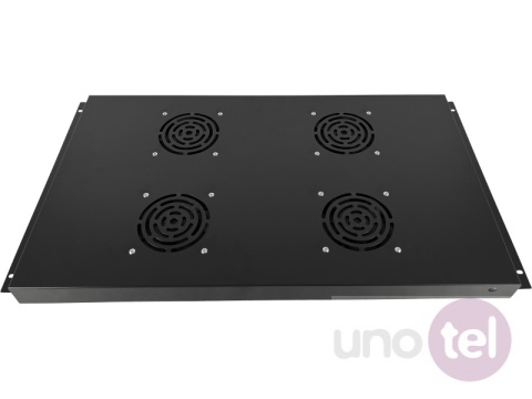 Panel wentylacyjny dachowy, 4 wentylatory, do szaf 600x1000, kolor czarny Panel wentylacyjny dachowy, 4 wentylatory, do szaf 600x1000, kolor czarny