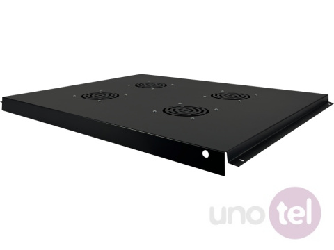 Roof ventilation panel, 4 fans, for 800x1000 network cabinets, black Roof ventilation panel, 4 fans, for 800x1000 network cabinets, black