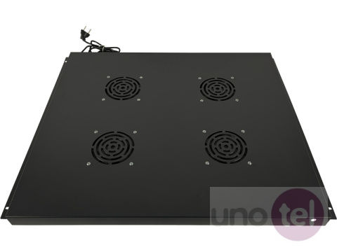 Panel wentylacyjny dachowy, 4 wentylatory, do szaf 800x1000, kolor czarny Panel wentylacyjny dachowy, 4 wentylatory, do szaf 800x1000, kolor czarny