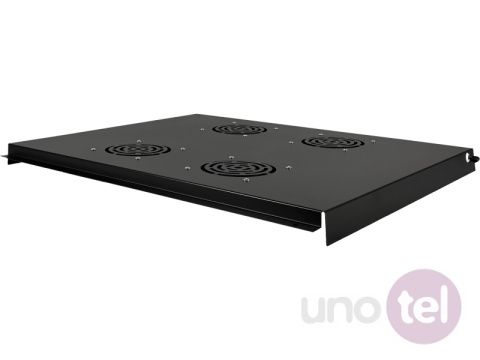 Roof ventilation panel, 4 fans, for 800x800 network cabinets, black Roof ventilation panel, 4 fans, for 800x800 network cabinets, black