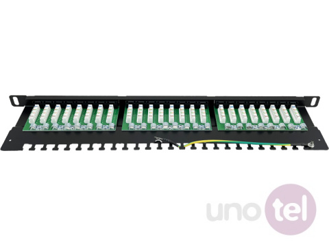 Panel krosowy nieekranowany kat.5e 0,5U 24 porty RJ45 PK032 Panel krosowy nieekranowany kat.5e 0,5U 24 porty RJ45 PK032