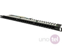 Patch panel OPTIMUM UTP kat.5e 24 porty LSA 0.5U 19'' ALANTEC