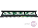 19'' panel krosowy nieekranowany kat.6 0,5U 24 porty RJ45 PK029