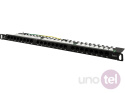 Patch panel OPTIMUM UTP kat.6 24 porty LSA 0.5U 19'' ALANTEC