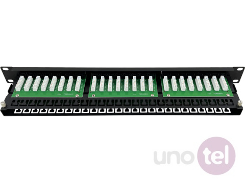 19'' panel krosowy UTP kat.6 1U 48 portów RJ45 PK030 19'' panel krosowy UTP kat.6 1U 48 portów RJ45 PK030