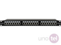 Cat.5e STP Patch Panel 1U / 19'', 24 port with rear cable management bracket
