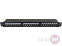 Cat.6 STP Patch Panel 1U / 19'', 24 port with rear cable management bracket