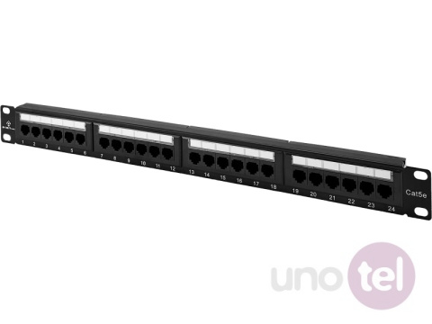 Patch panel UTP kat.5e 24 porty złącza LSA 1U 19'' ALANTEC Patch panel UTP kat.5e 24 porty złącza LSA 1U 19'' ALANTEC