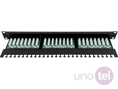 Panel krosowy nieekranowany kat.5e 24 porty PK013 Panel krosowy nieekranowany kat.5e 24 porty PK013