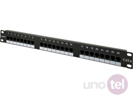 Patch panel UTP kat.6 24 porty złącza LSA 1U 19'' Q-LANTEC