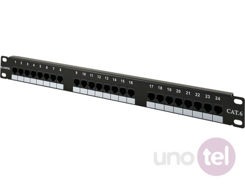 Patch panel UTP kat.6 24 porty złącza LSA 1U 19'' Q-LANTEC Patch panel UTP kat.6 24 porty złącza LSA 1U 19'' Q-LANTEC
