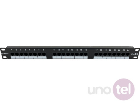 Cat.6 UTP Patch Panel 1U, 19'', 24 port Q-LANTEC Cat.6 UTP Patch Panel 1U, 19'', 24 port Q-LANTEC