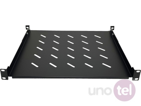 Fixed shelf 1U for 19'' network cabinets, depth 450mm, black, 4 mounting points Fixed shelf 1U for 19'' network cabinets, depth 450mm, black, 4 mounting points