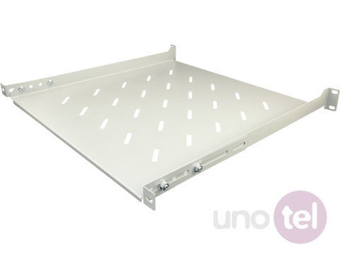 Półka stała 19'' 1U głęb. 450mm, szara, 4 punkty mocowania Półka stała 19'' 1U głęb. 450mm, szara, 4 punkty mocowania