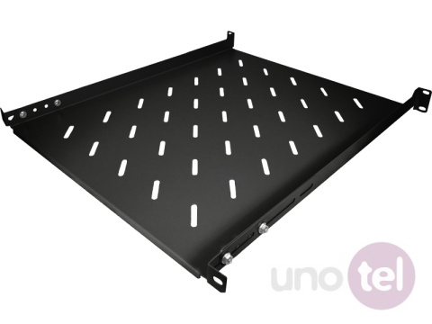Półka stała 19'' 1U głęb. 550mm, czarna, 4 punkty mocowania Półka stała 19'' 1U głęb. 550mm, czarna, 4 punkty mocowania