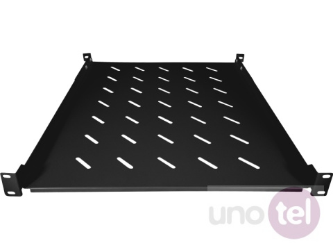 Fixed shelf 1U for 19'' network cabinets, depth 550mm, black, 4 mounting points Fixed shelf 1U for 19'' network cabinets, depth 550mm, black, 4 mounting points