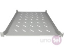 Półka stała 19'' 1U głęb. 550mm, szara, 4 punkty mocowania