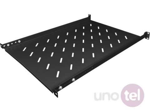 Półka stała 19'' 1U głęb. 650mm, czarna, 4 punkty mocowania Półka stała 19'' 1U głęb. 650mm, czarna, 4 punkty mocowania