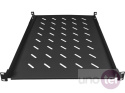 Fixed shelf 1U for 19'' network cabinets, depth 650mm, black, 4 mounting points
