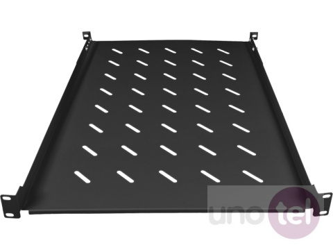 Fixed shelf 1U for 19'' network cabinets, depth 650mm, black, 4 mounting points Fixed shelf 1U for 19'' network cabinets, depth 650mm, black, 4 mounting points