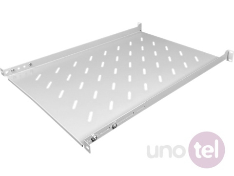 Półka stała 19'' 1U głęb. 650mm, szara, 4 punkty mocowania Półka stała 19'' 1U głęb. 650mm, szara, 4 punkty mocowania