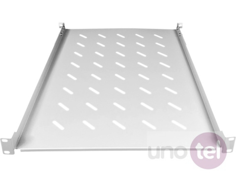Fixed shelf 1U for 19'' network cabinets, depth 650mm, grey, 4 mounting points Fixed shelf 1U for 19'' network cabinets, depth 650mm, grey, 4 mounting points