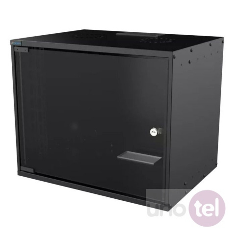 Szafa wisząca 19'' 9U 400mm czarna szklane drzwi MIRSAN MR.SOH09U40DE.01 Szafa wisząca 19'' 9U 400mm czarna szklane drzwi MIRSAN MR.SOH09U40DE.01