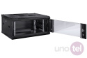 Wall mount network cabinet 4U 600x450 black W.4U.450.CZ