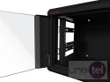 Szafa wisząca rack 19'' 4U 600x450 drzwi szklane kolor czarny SW-4U-600-450-N-DSJ-OP-RP-F-C-1